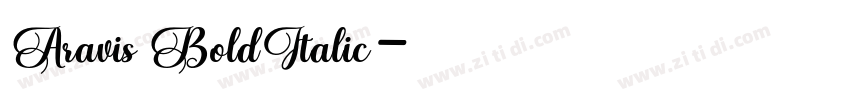Aravis BoldItalic字体转换